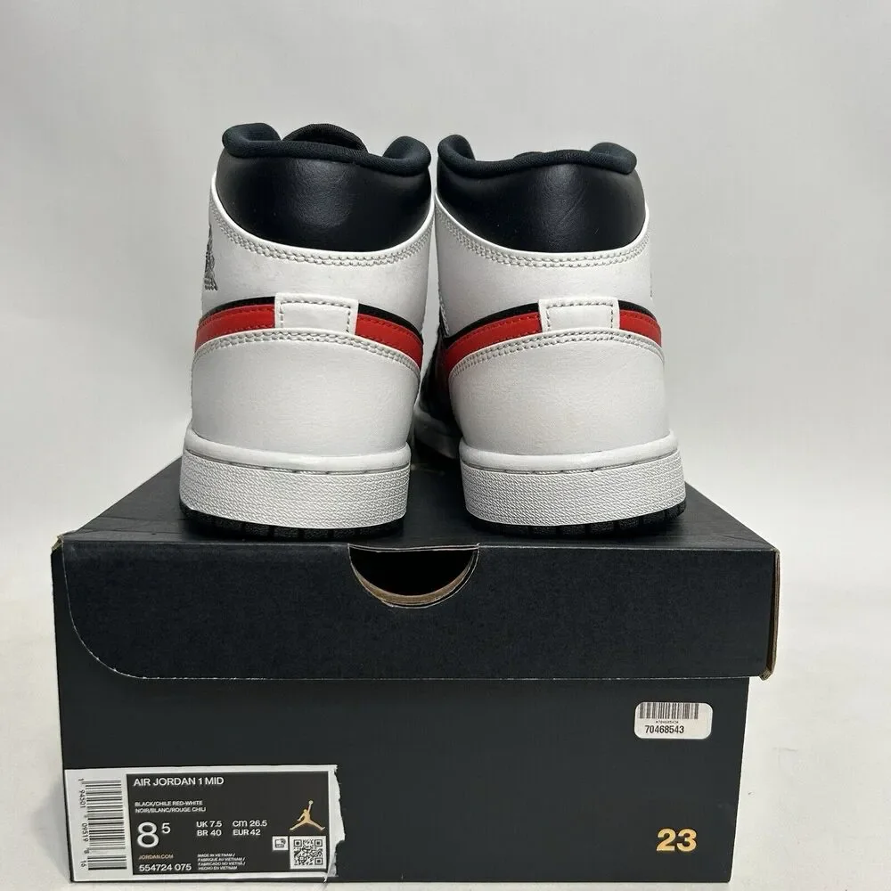 Nike Shoes Air Jordan 1 Mid Retro “Chile Red” 2024 - Picture 4 of 6